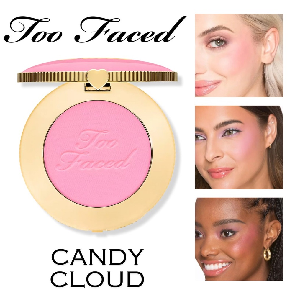 NEW Too Faced Cloud Crush Blurring Blush Shade Candy Cloud